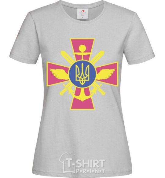 Women's T-shirt The Armed Forces of Ukraine grey фото