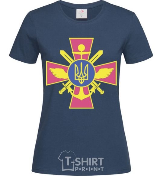 Women's T-shirt The Armed Forces of Ukraine navy-blue фото