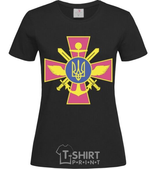 Women's T-shirt The Armed Forces of Ukraine black фото