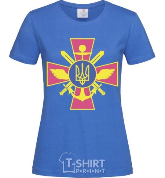 Women's T-shirt The Armed Forces of Ukraine royal-blue фото