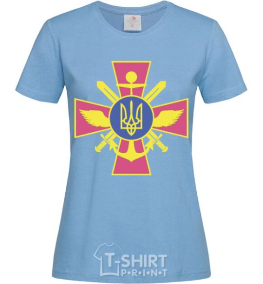 Women's T-shirt The Armed Forces of Ukraine sky-blue фото