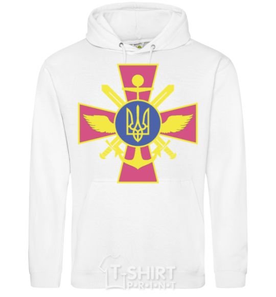 Men`s hoodie The Armed Forces of Ukraine White фото