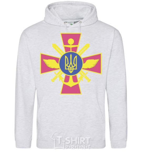 Men`s hoodie The Armed Forces of Ukraine sport-grey фото