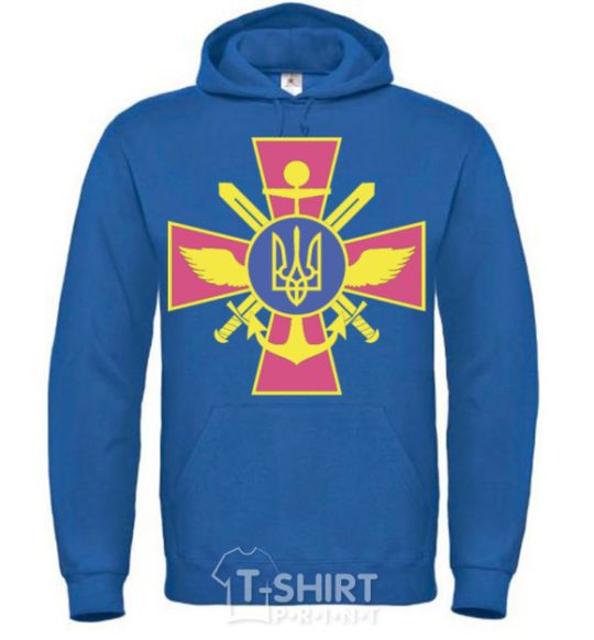 Men`s hoodie The Armed Forces of Ukraine royal фото