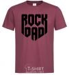 Men's T-Shirt Rock dad burgundy фото