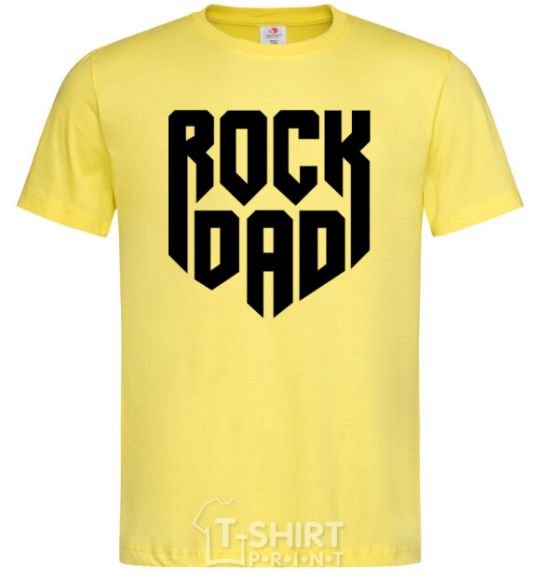 Men's T-Shirt Rock dad cornsilk фото