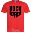 Мужская футболка Rock dad Красный фото