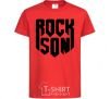 Детская футболка Rock son Красный фото