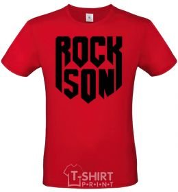 Men's T-Shirt Rock son red фото