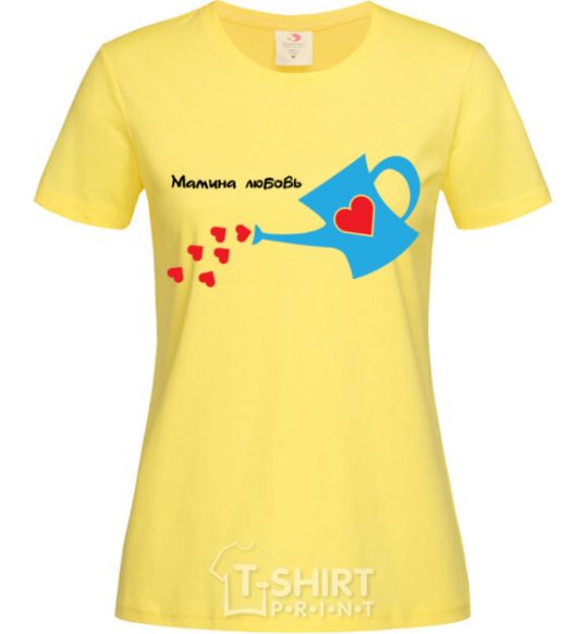 Women's T-shirt A mother's love cornsilk фото