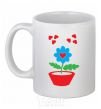 Ceramic mug Love White фото