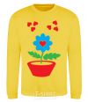 Sweatshirt Love yellow фото