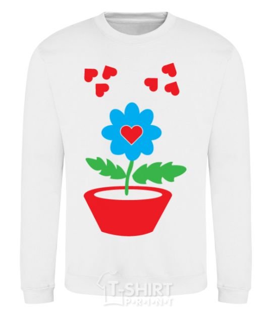 Sweatshirt Love White фото