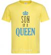 Men's T-Shirt Son of a queen cornsilk фото