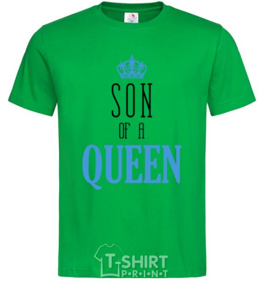 Men's T-Shirt Son of a queen kelly-green фото