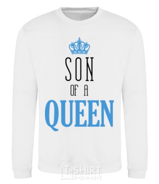 Sweatshirt Son of a queen White фото