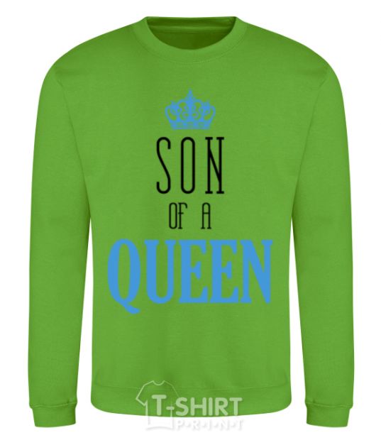 Sweatshirt Son of a queen orchid-green фото