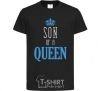 Детская футболка Son of a queen Черный фото