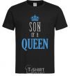 Men's T-Shirt Son of a queen black фото