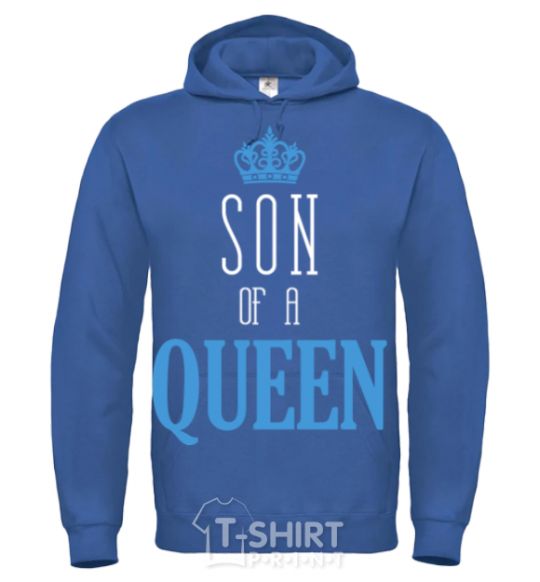 Men`s hoodie Son of a queen royal фото