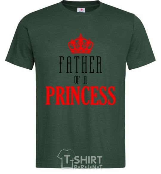 Мужская футболка Father of a princess Темно-зеленый фото
