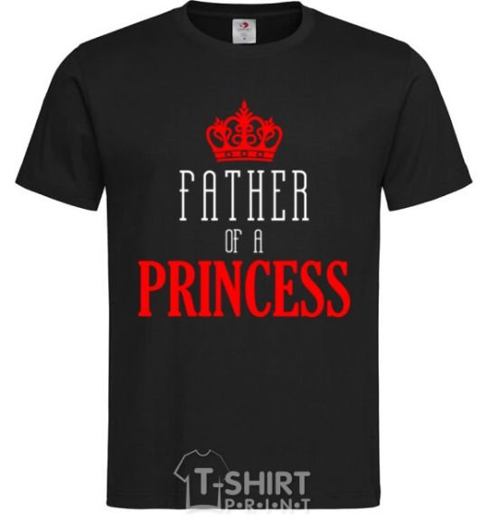 Мужская футболка Father of a princess Черный фото