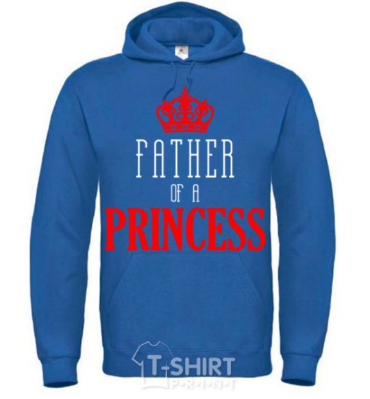 Men`s hoodie Father of a princess royal фото