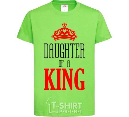 Kids T-shirt Daughter of a king orchid-green фото