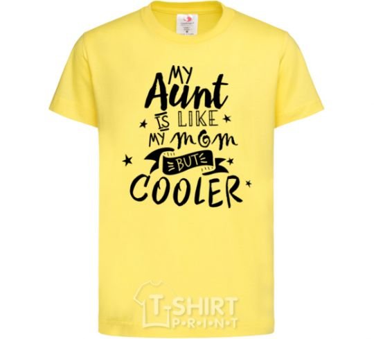 Kids T-shirt My ant is like my mom but cooler cornsilk фото