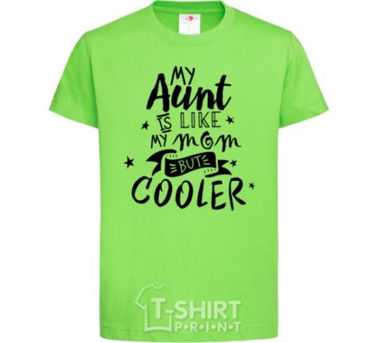 Kids T-shirt My ant is like my mom but cooler orchid-green фото