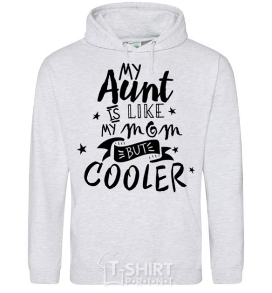 Men`s hoodie My ant is like my mom but cooler sport-grey фото