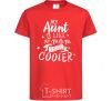 Kids T-shirt My ant is like my mom but cooler red фото