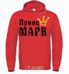 Men`s hoodie Prince bright-red фото