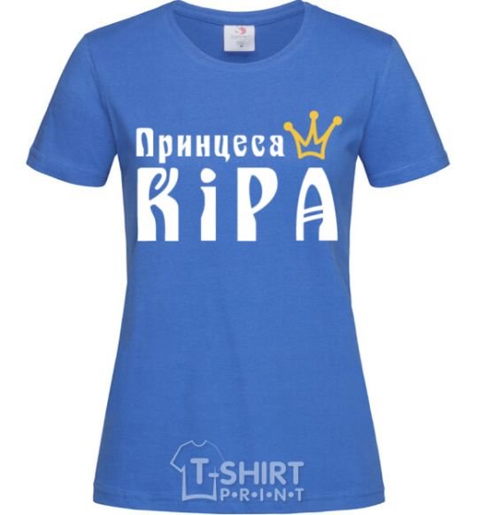 Women's T-shirt Princess royal-blue фото