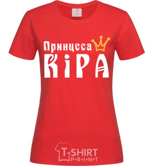 Women's T-shirt Princess red фото