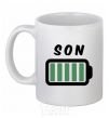 Ceramic mug Son White фото