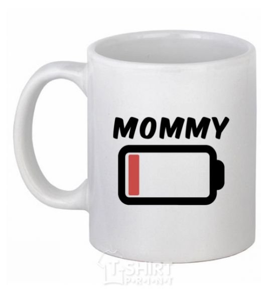 Ceramic mug Mommy White фото