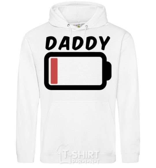 Men`s hoodie Daddy V.1 White фото