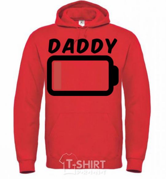 Men`s hoodie Daddy V.1 bright-red фото