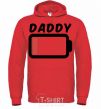 Men`s hoodie Daddy V.1 bright-red фото