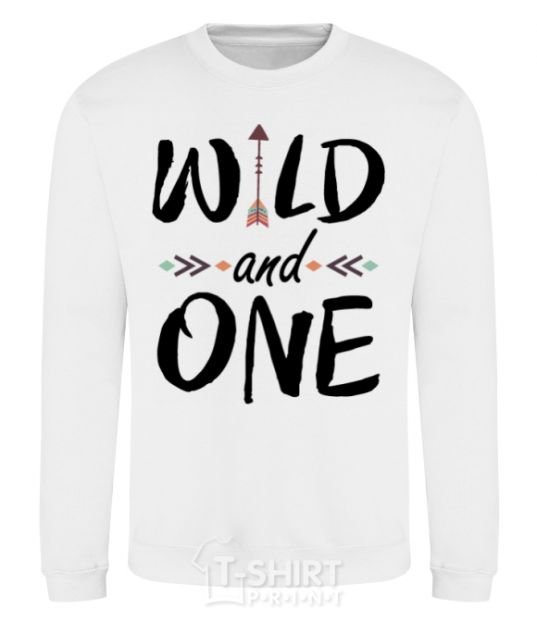 Sweatshirt Wild one White фото