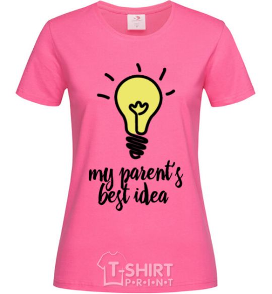 Women's T-shirt My parents best idea heliconia фото