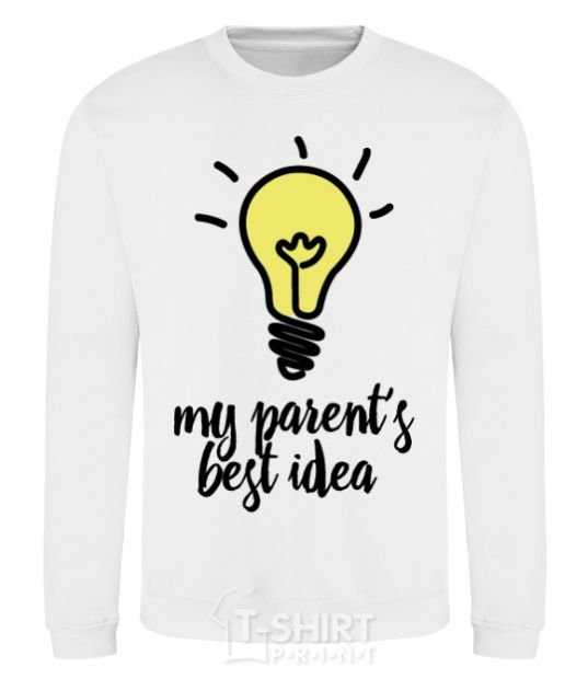 Свитшот My parents best idea Белый фото