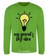 Sweatshirt My parents best idea orchid-green фото