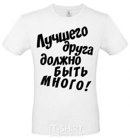 Men's T-Shirt A best friend should be many White фото