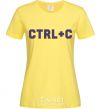 Women's T-shirt Сtrl+C cornsilk фото