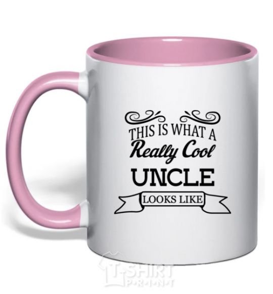 Mug with a colored handle This is what a really cool ancle looks like light-pink фото