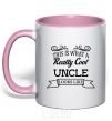 Mug with a colored handle This is what a really cool ancle looks like light-pink фото