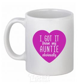 Ceramic mug I got it from my auntie obviously White фото