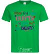 Men's T-Shirt When God made AUNTS He gave me the BEST kelly-green фото